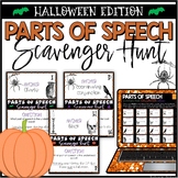 Halloween Parts of Speech Scavenger Hunt Loop | Printable 