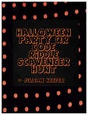 Halloween Party Center: QR Code Riddle Scavenger Hunt