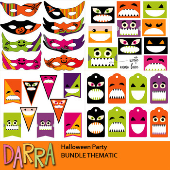 Preview of Halloween Party Clip Art Bundle