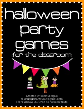 halloween party games for kindergarten class