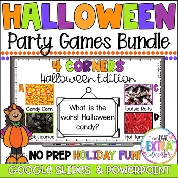 Preview of Halloween Party Games Bundle | Bingo Game | Activities for October