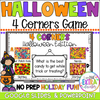 Preview of Halloween Party Games | Fun Activities |4 Corners | Conversation Starters