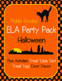 Halloween Party Pack: ELA Stations, Decor, Treat Table Ten