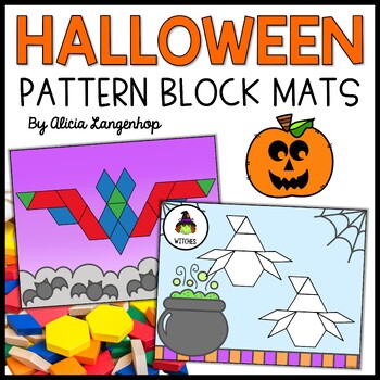 Preview of Halloween Pattern Block Mats