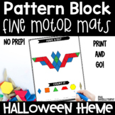 Halloween Pattern Blocks | Halloween Fine Motor Activities