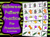 Halloween Pattern Skills Practice for Preschool