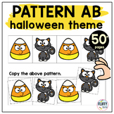 Halloween Preschool Pattern Cut and Paste Activity