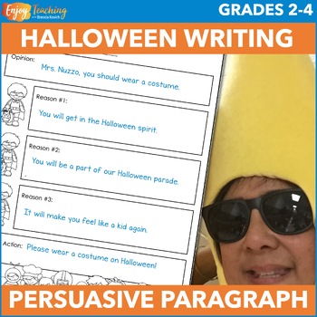 Preview of Halloween Persuasive Writing Prompt - Argumentative Activity 2nd, 3rd, 4th Grade