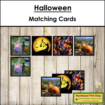 Preview of FREE Halloween Matching Cards (Visual Discrimination Skills)