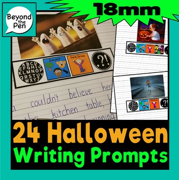 Preview of Halloween Photo Writing Prompts on 18mm Dotted Thirds #SentenceScience friendly