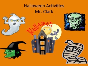 Preview of Halloween Physical Education Activities