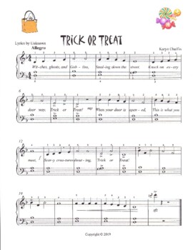 Preview of Halloween Piano Music  -  Trick or Treat