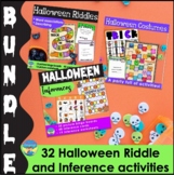 Halloween Picture Bingo Bundle for Riddles Inferences Desc