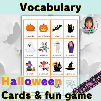 Halloween Picture Cards & Game for ESL Kids | TPT