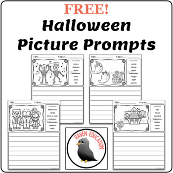 Preview of Halloween Picture Prompts FREEBIE (Creative Writing)