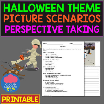 Preview of Halloween Picture Scenario: Perspective Taking