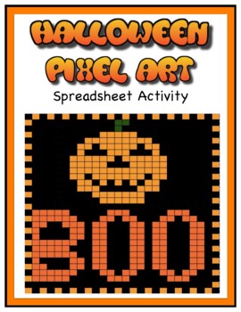 Preview of Halloween Pixel Art Activity