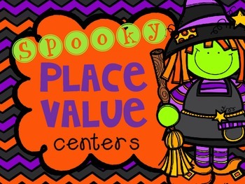 Preview of Halloween Place Value Centers