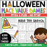 Halloween Place Value Games No-Prep