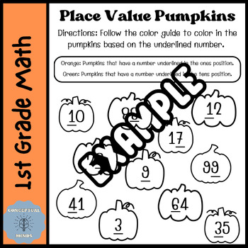 Preview of Halloween Place Value Pumpkins