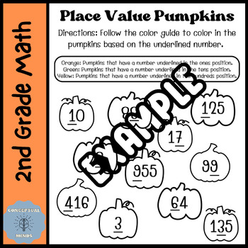 Preview of Halloween Place Value Pumpkins