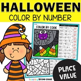 Halloween Place Value - expanded form, the value of a numb