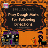 Halloween Play Dough Mats for Following Directions