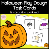 Halloween Play Dough Task Cards for Kindergarten Literacy Center
