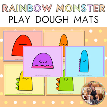 Preview of Halloween Playdough Mats Monster Fine Motor Skills for Kindergarten Play Dough