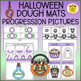 Halloween Playdough Mats and Cards with Sequence Pictures