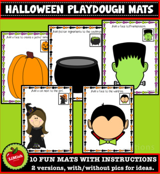 Halloween Playdough Mats Printable - Active Littles