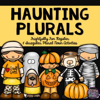 Preview of Halloween Plural Nouns - Plural Noun Centers - Irregular Plural Nouns