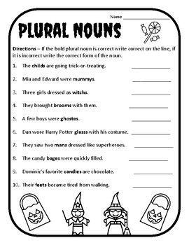 halloween plural nouns worksheets halloween plural nouns halloween grammar works