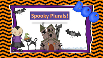 Preview of Halloween Plurals Exercise in English {FREEBIE}