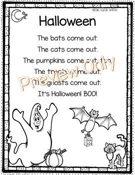 Preview of Halloween Poem