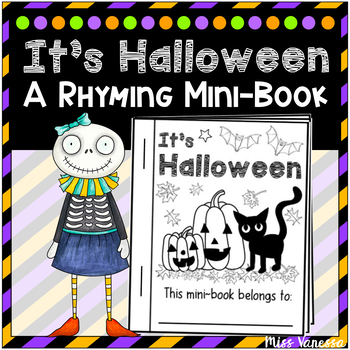 Preview of Halloween Poem Mini-Book Rhyming Story