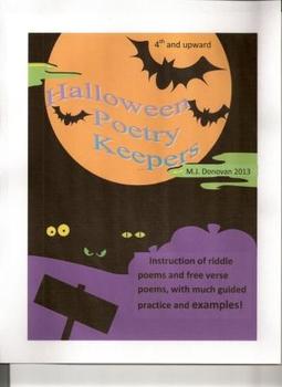 Preview of Halloween Poetry Keepers (Riddle Poems and Free Verse)