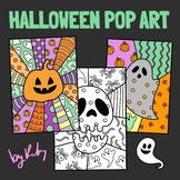 Halloween Pop Art 2 - Coloring Pages