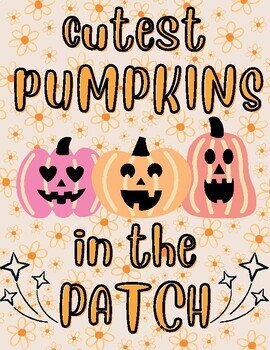 Preview of Halloween Posters bulletin board BUNDLE: retro, boho, colorful vibes