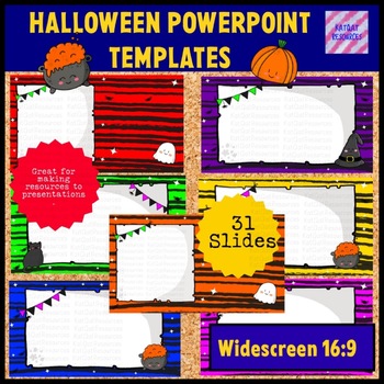 Preview of Halloween PowerPoint  Template -  16:9 Widescreen