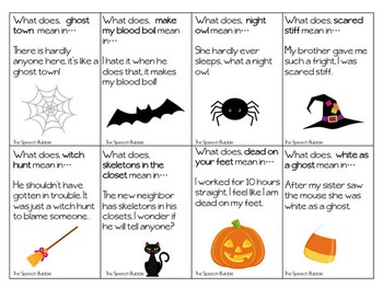 Halloween Pragmatics by The Speech Bubble SLP | TPT