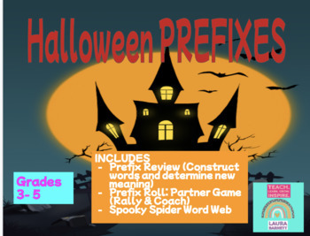 Preview of Halloween Prefix word WEB and GAME!