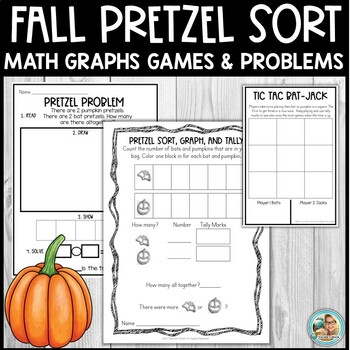 Preview of Halloween Pretzel Sort, Graph, Tally |  MATH