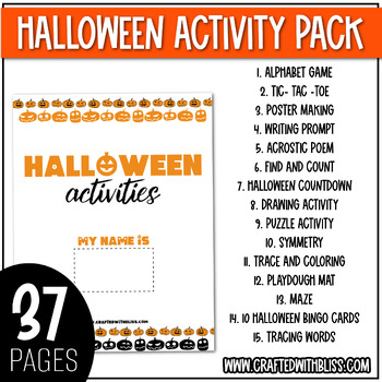 Word Game Halloween Game Printable Halloween Games for Kids 