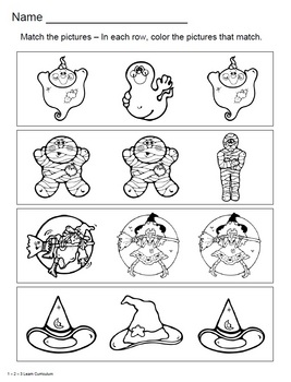 Halloween Printable Worksheets by 123 Learn Curriculum | TpT