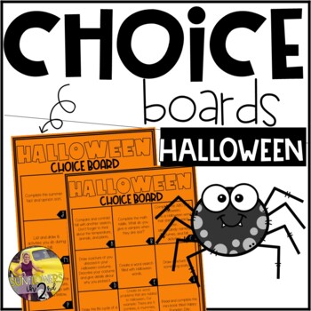 Preview of October Early Finisher Choice Board Printables