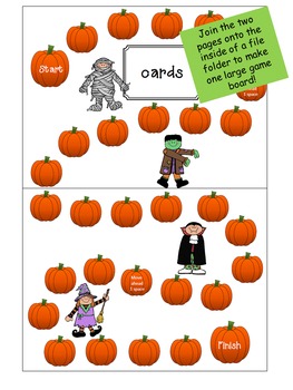Halloween Game Board Editable! by Sarah Warner | TpT