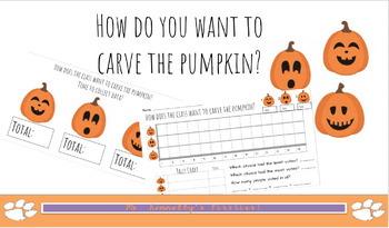 Preview of Halloween Pumpkin Carving Graphing Activity! (Google Slides)