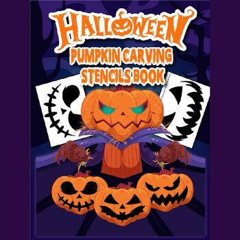 Halloween Pumpkin Carving Stencils book Halloween Activities by Evelyn Luna