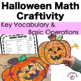 Halloween Pumpkin Craftivity: Key Vocabulary and Basic Mat